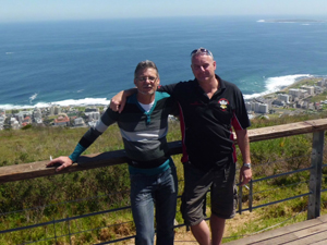  Koos Stein & Dave Roblin on Table Mountain ,Capetown